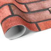 Ziegelmauer mit rotem Backstein, roter Backstein. Geschenkpapier (Rolleneckpunkt)