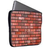 Ziegelmauer mit rotem Backstein, roter Backstein. Laptopschutzhülle (Vorne Rechts)