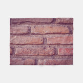 Ziegelmauer Muster Fleece Blanket - Cosy Brick (Vorderseite (Horizontal))