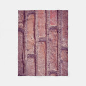 Ziegelmauer Muster Fleece Blanket - Cosy Brick (Vorderseite)