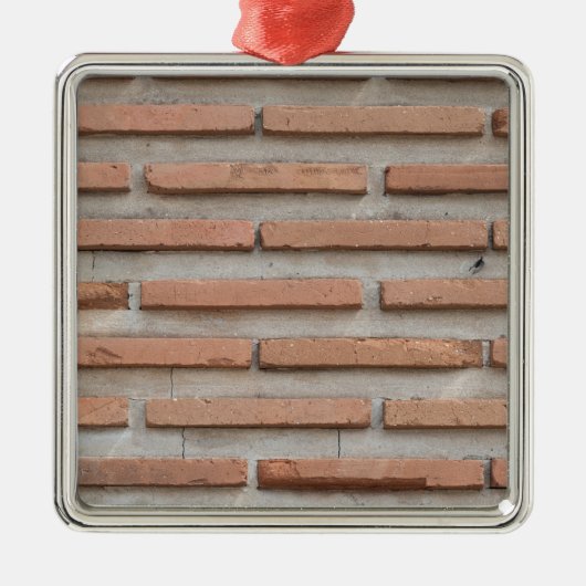 Ziegelmauer Ornament Aus Metall (Vorne)