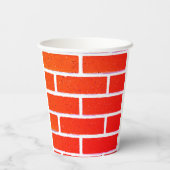 Ziegelmauer Pappbecher (Rückseite)
