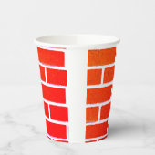 Ziegelmauer Pappbecher (Links)