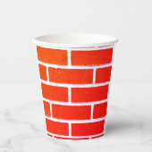 Ziegelmauer Pappbecher (Vorderseite)