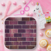 Ziegelmauer Pappteller (Party)