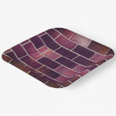 Ziegelmauer Pappteller (Gewinkelt)