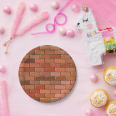 Ziegelmauer Pappteller (Party)