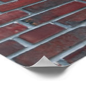 Ziegelmauer Poster (Ecke)
