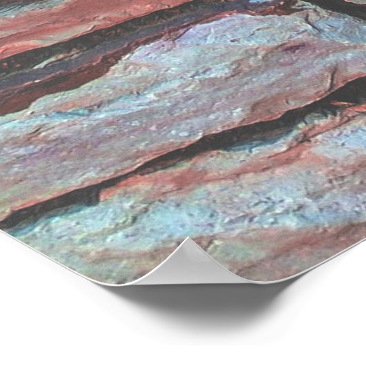 Ziegelmauer Poster (Ecke)