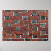Ziegelmauer Poster (Vorne)