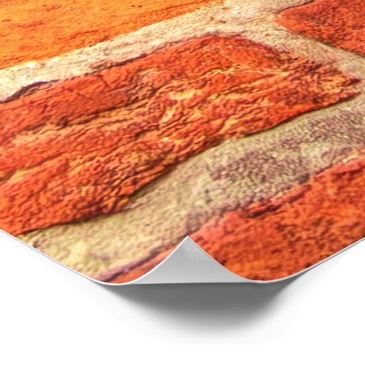 Ziegelmauer Poster (Ecke)