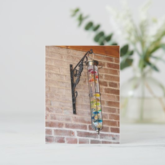 Ziegelmauer Postkarte (Stehend Vorderseite)