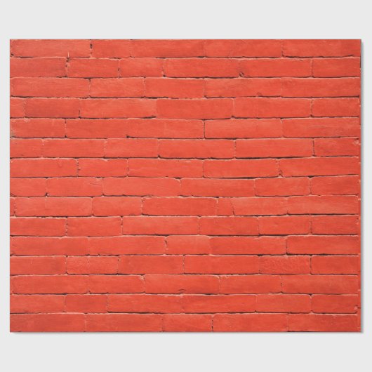 Ziegelmauer - rote Ziegelsteine Geschenkpapier (Flach)