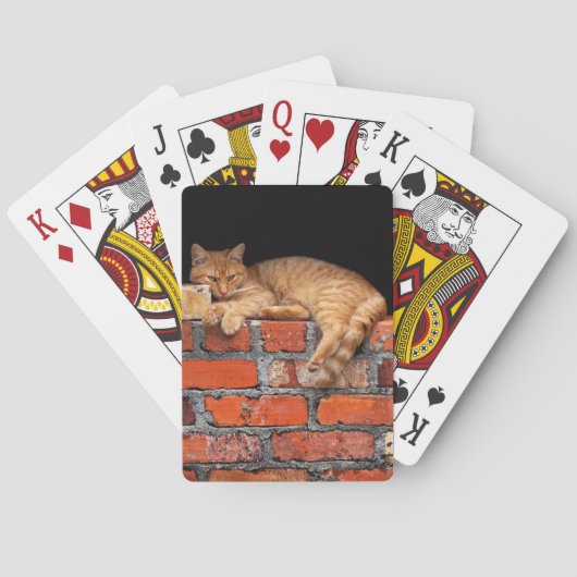 Ziegelmauer Spielkarten (Rückseite)