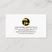 Ziegelmauer Spritzer Malerei Visitenkarte (Rückseite)