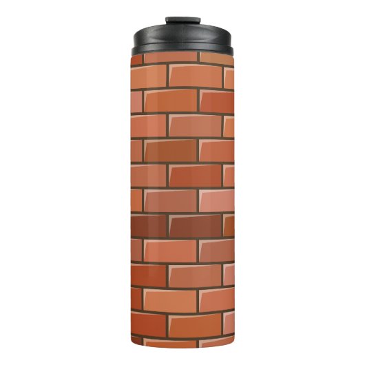 Ziegelmauer Thermosbecher (Vorderseite)