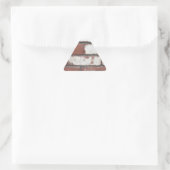Ziegelmuster Dreieckiger Aufkleber (Tasche)