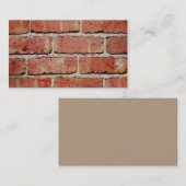 Ziegelmuster für Visitenkarten Foto Visitenkarte (Vorne/Hinten)