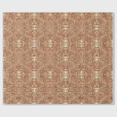 Ziegelmuster-Geschenkpapier Geschenkpapier (Flach)