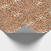 Ziegelmuster-Geschenkpapier Geschenkpapier (Ecke)