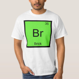 Ziegelname Chemisches Element Periodische Tabelle T-Shirt