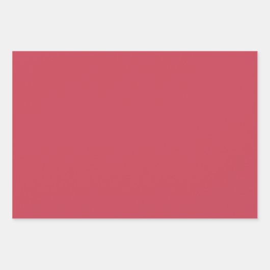 Ziegelrot (Vollfarbe) Geschenkpapier Set (Vorderseite)