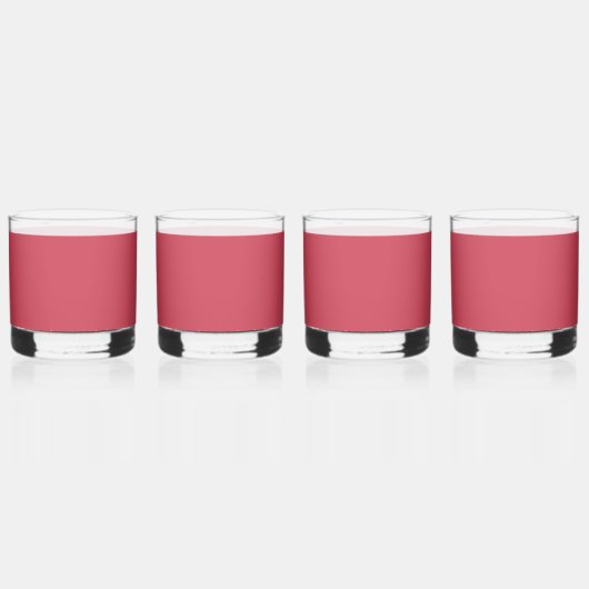 Ziegelrot (Vollfarbe) Whiskyglas (Vorderseite)