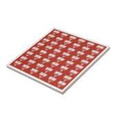 Ziegelrote Künste und Handwerk Libellen Fliese (Seite)