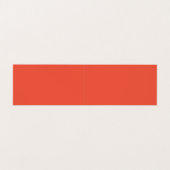 Ziegelrote stilvolle Monogramm-Minimalist Plain Visitenkarten (Innenseite Aufgefaltet)