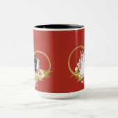 Ziegelrote verschlungene Herzen Tasse (Zentrum)