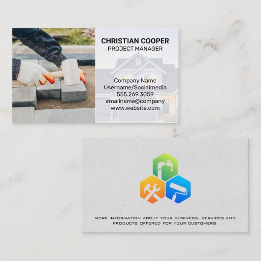 Ziegelschicht | Spazierweg Visitenkarte (Vorne/Hinten)