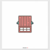 Ziegelstein Aufkleber (Blatt)