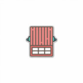 Ziegelstein Aufkleber (Vorderseite)