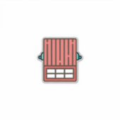 Ziegelstein Aufkleber (Vorderseite)