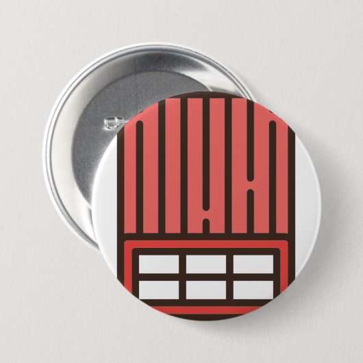 Ziegelstein Button (Vorne & Hinten)