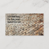 Ziegelstein, der Entwurfs-Visitenkarte pflastert Visitenkarte (Rückseite)