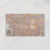 Ziegelstein, der Plasterung pflastert Visitenkarte (Rückseite)