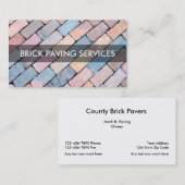Ziegelstein, der Visitenkarten pflastert Visitenkarte (Vorne/Hinten)