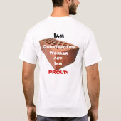 Ziegelstein durch Ziegelstein T-Shirt (Rückseite)