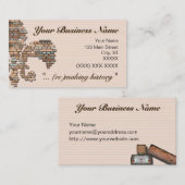 "Ziegelstein-Lilien" Geschäftskarte - 2 Visitenkarte (Vorne/Hinten)