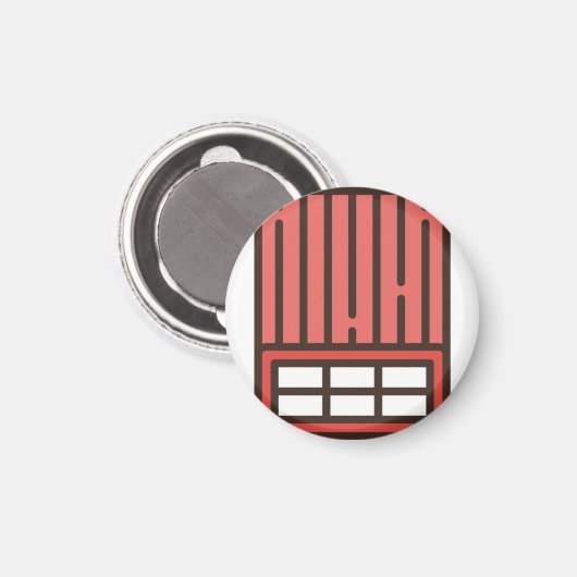 Ziegelstein Magnet (Vorderseite/Rückseite)