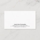 Ziegelstein Mason Mauerbau Visitenkarte (Rückseite)