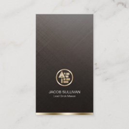 Ziegelstein Mason Mauerbau Visitenkarte