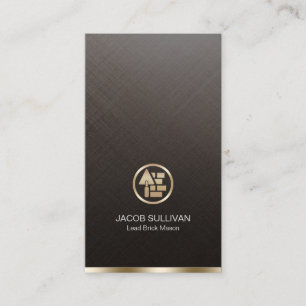 Ziegelstein Mason Mauerbau Visitenkarte