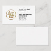 Ziegelstein Mason Mauerbau Visitenkarte (Vorne/Hinten)