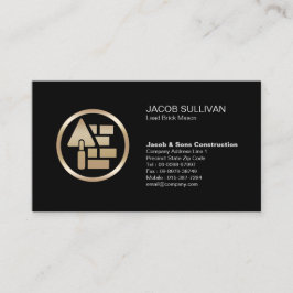 Ziegelstein Mason Mauerbau Visitenkarte