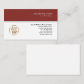 Ziegelstein Mason Mauerbau Visitenkarte (Vorne/Hinten)