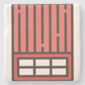 Ziegelstein Steinuntersetzer (Vorderseite)