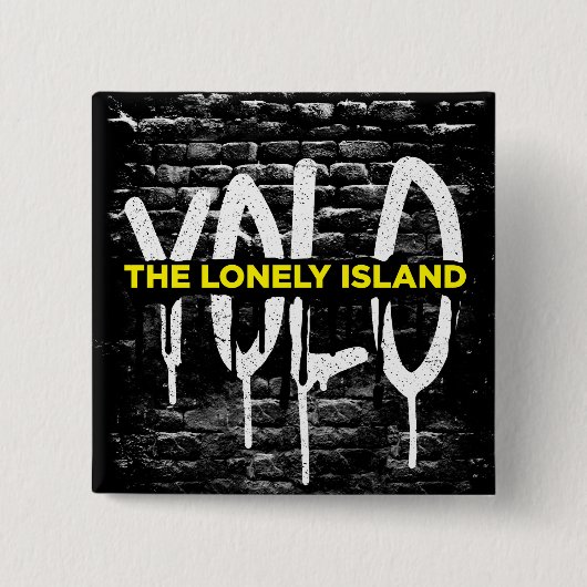 Ziegelstein-Tropfen Button (Vorderseite)