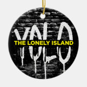 Ziegelstein-Tropfen Keramik Ornament (Vorne)